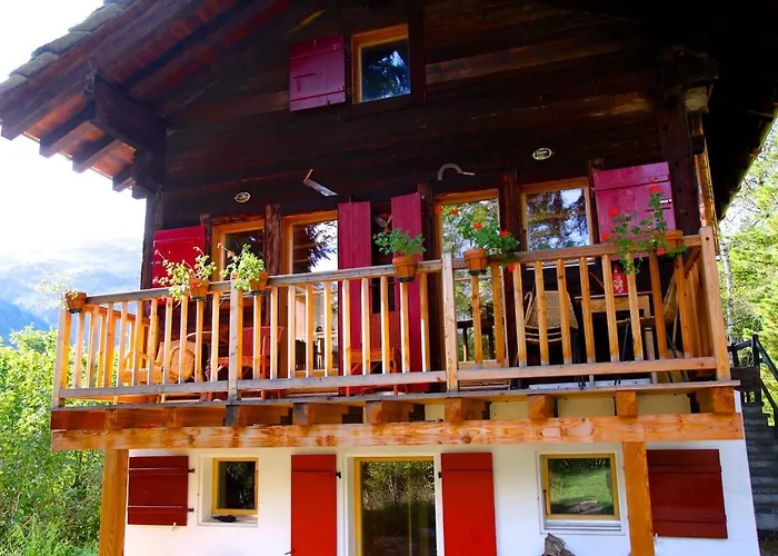 Idyllic Chalet In Evolene, With View On The Dent Blanche And The Mountains