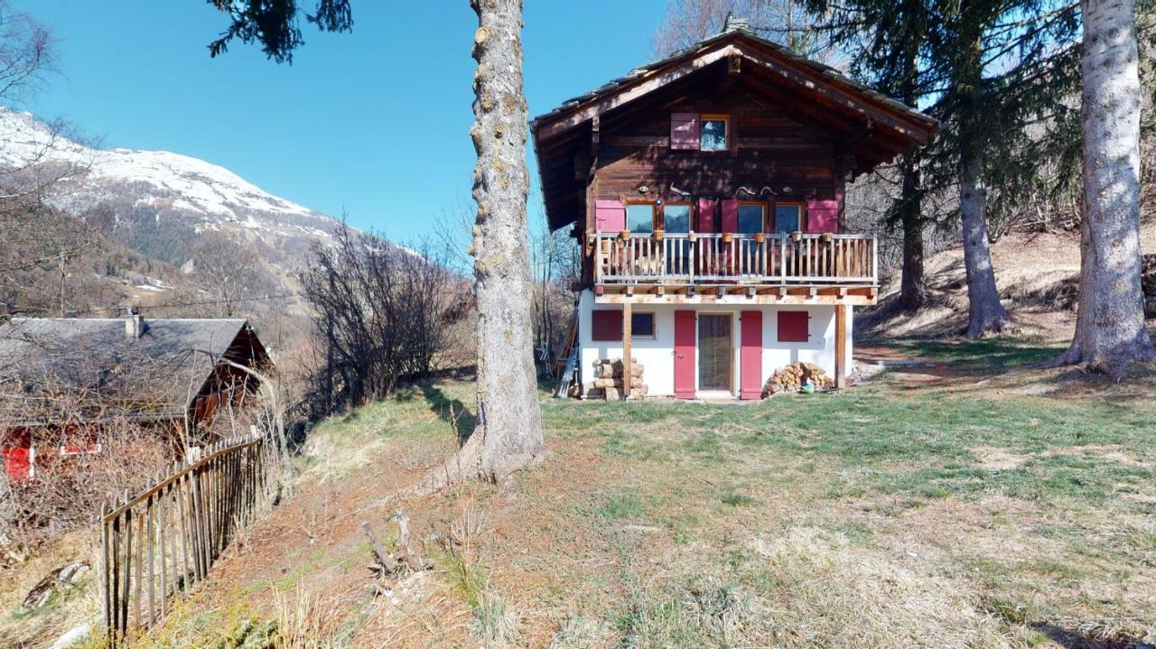 Idyllic In Evolene, With View On The Dent Blanche And The Mountains *
